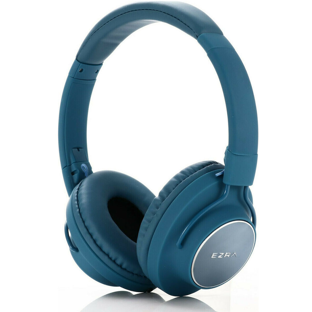 Ασύρματα/ενσύρματα over ear ακουστικά EZRA BW03 μπλε