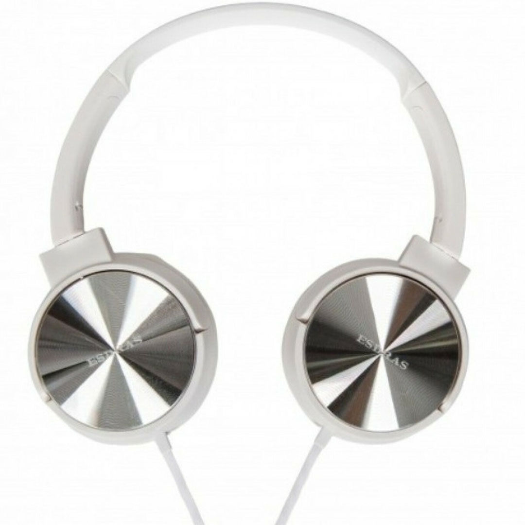 Ενσύρματα on ear ακουστικά ESDRAS BH07 λευκά