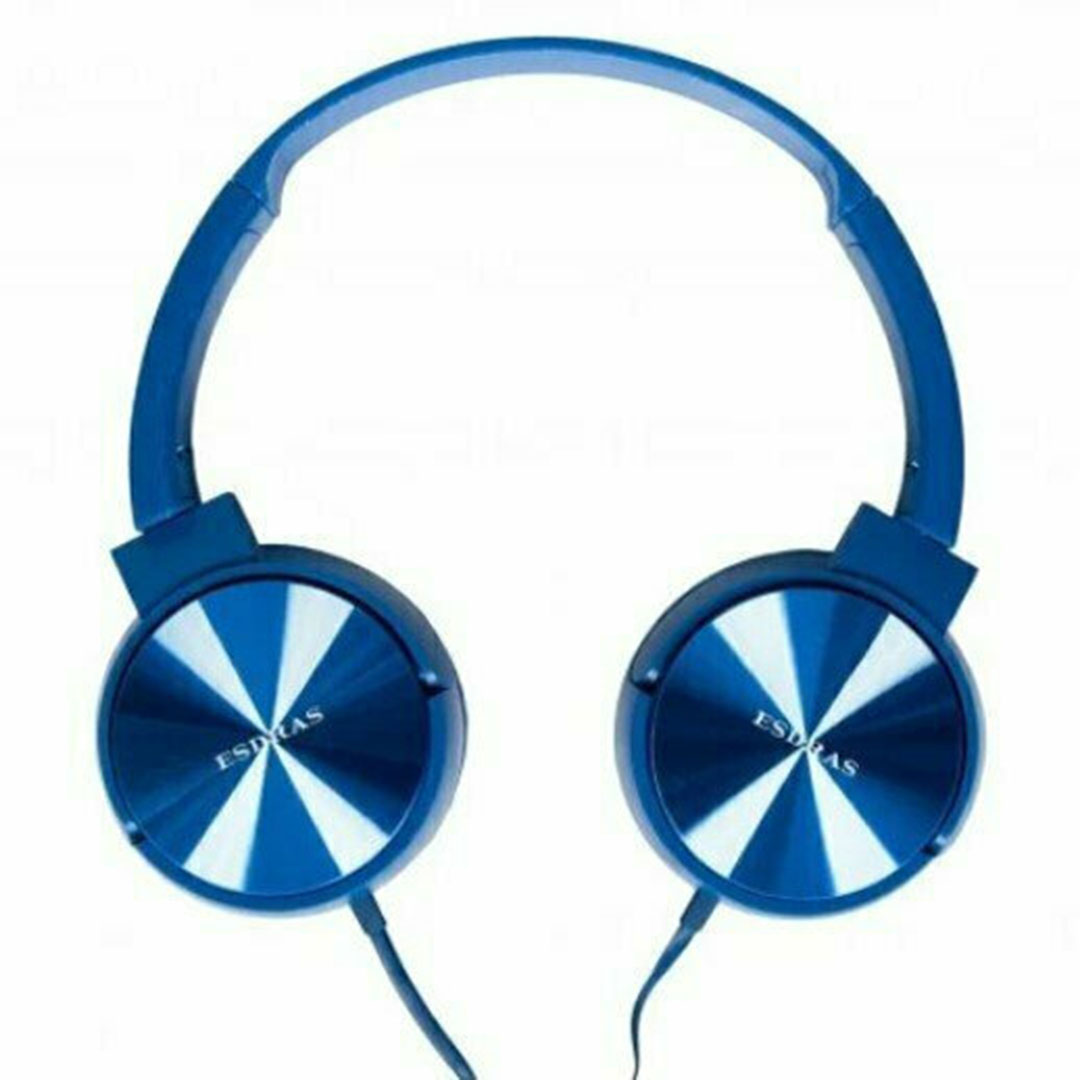 Ενσύρματα on ear ακουστικά ESDRAS BH07 μπλε