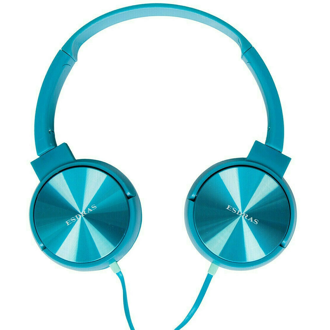Ενσύρματα on ear ακουστικά ESDRAS BH07 τιρκουάζ