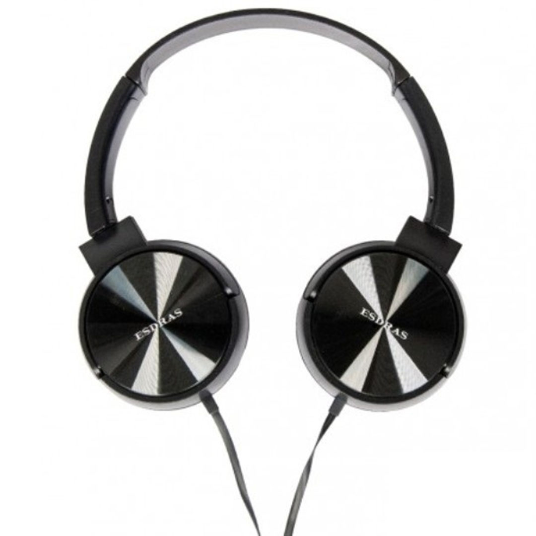 Ενσύρματα on ear ακουστικά ESDRAS BH07 μαύρα