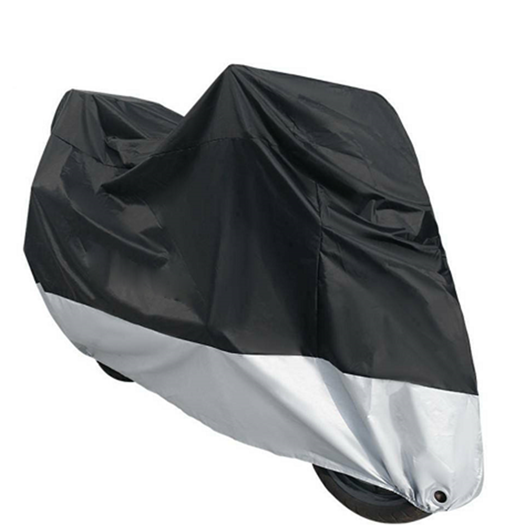 Αδιάβροχη κουκούλα μοτοσυκλέτας XXL 245x105x125 cm MOTOWOLF RA-55 μαύρο ασημί