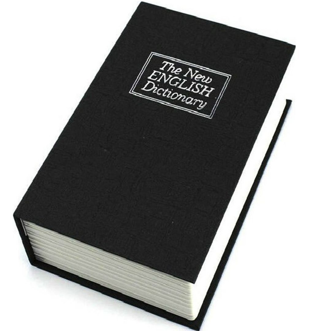 Βιβλίο χρηματοκιβώτιο με κλειδαριά the new english dictionary 11,5x8x4,5cm MOTARRO MI028-1 μαύρο