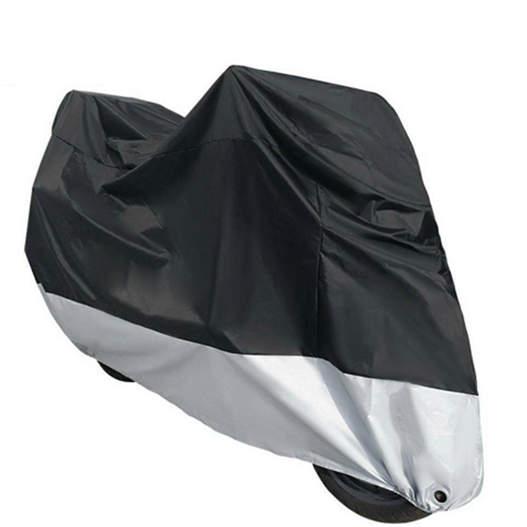 Αδιάβροχη κουκούλα μοτοσυκλέτας XXXL 265x105x125 cm MOTOWOLF RA-55 μαύρο ασημί