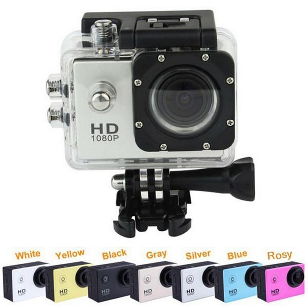 Αδιάβροχη κάμερα δράσης με θήκη 4K, Ultra HD, WiFi με οθόνη 2" DV124 μαύρο