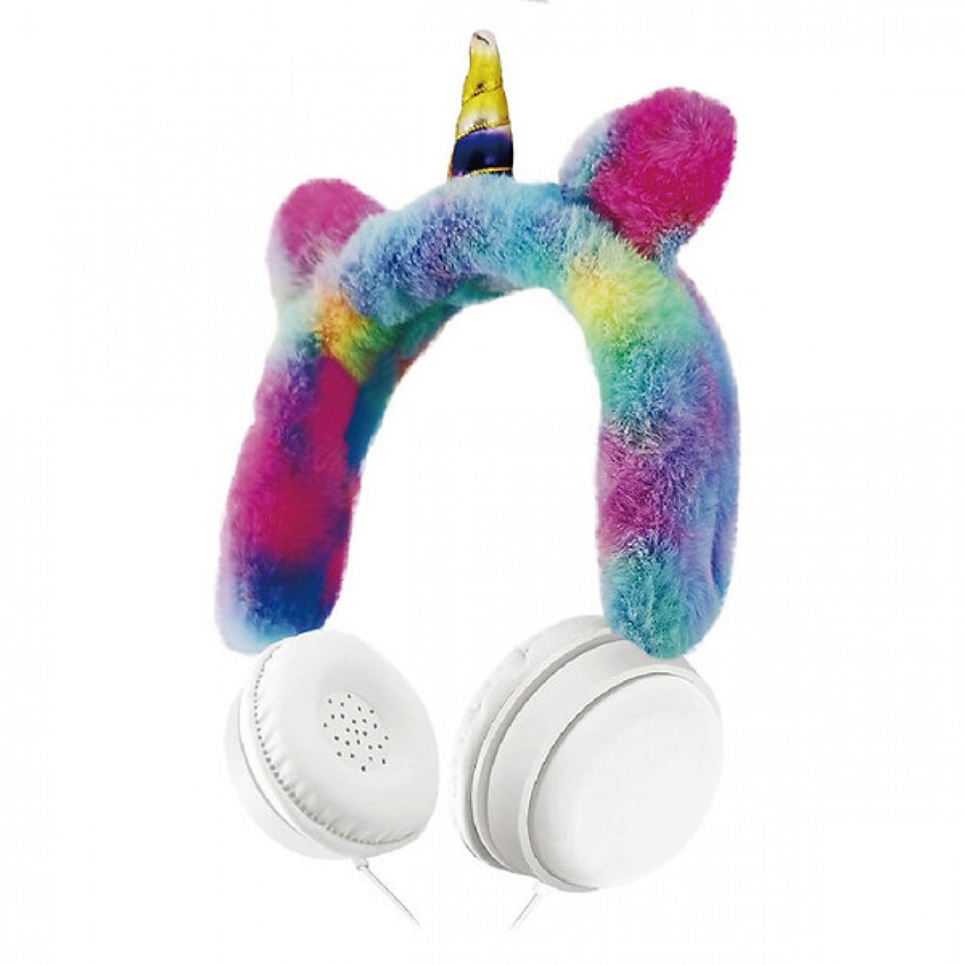 Ενσύρματα on ear παιδικά ακουστικά μονόκερος ARRANGO AC76360 λευκά