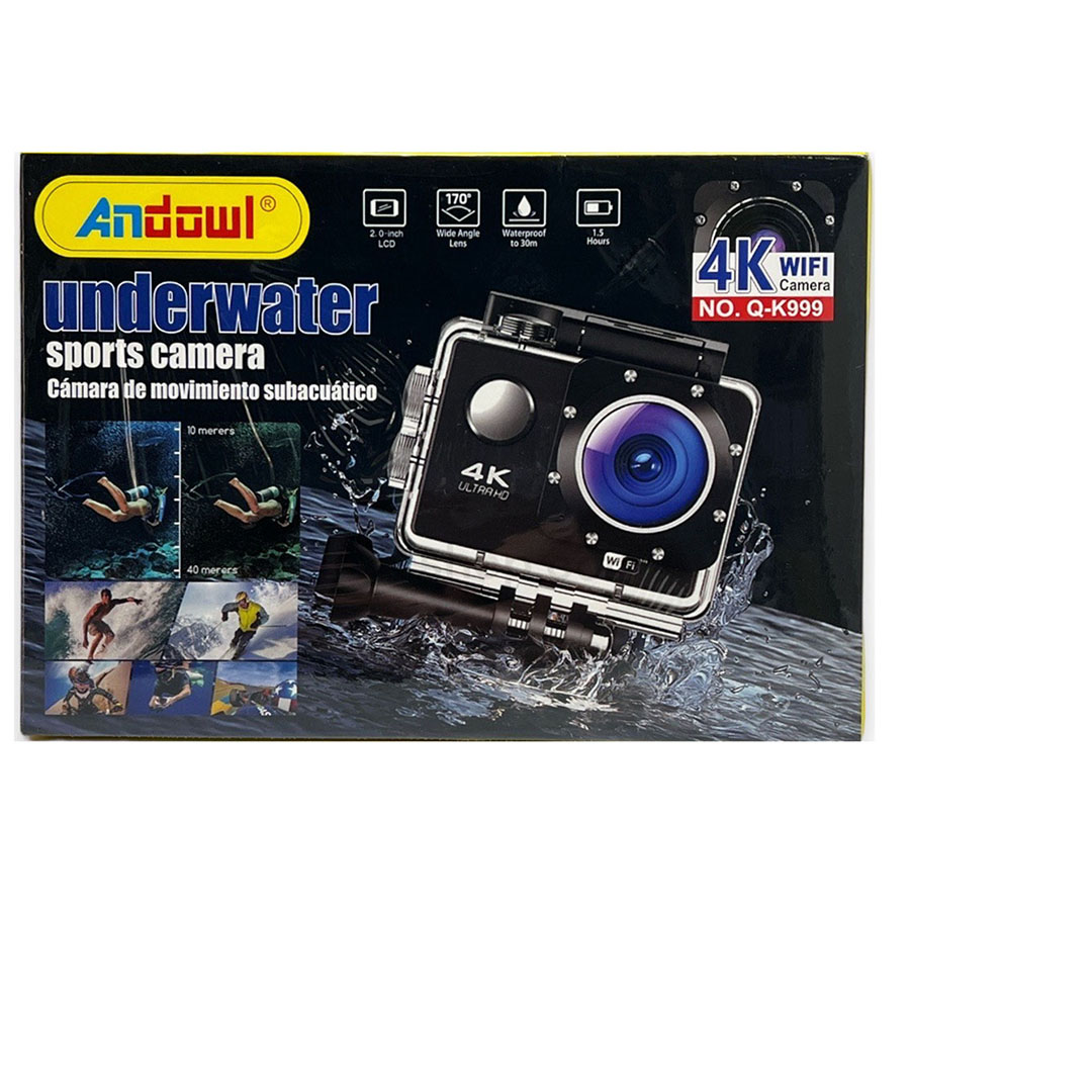 Υποβρύχια sport camera 4K WiFi Andowl Q-K999 μαύρη