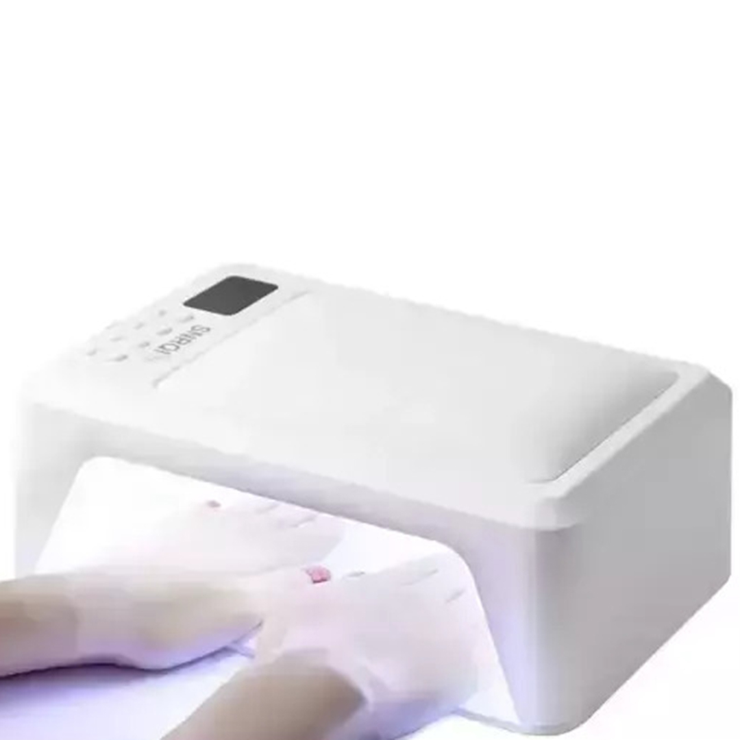 Επαγγελματικό φουρνάκι με λάμπα LED UV 72W και μαξιλαράκι χεριών 2 σε 1 Sun T8 λευκό