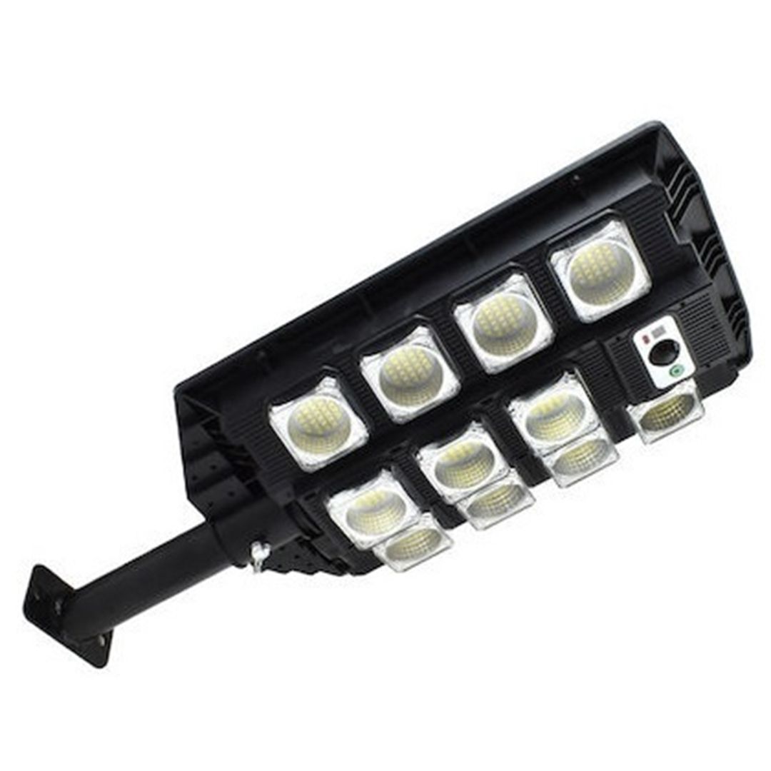 Ηλιακός προβολέας 286LED SMD λευκού φωτισμού με αισθητήρα κίνησης και τηλεχειρισμό W7101A-4 μαύρο