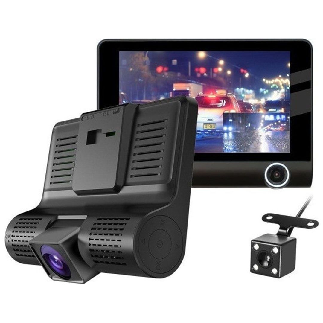Σετ κάμερα DVR αυτοκινήτου 1080P με Οθόνη 4inch για παρμπρίζ με βεντούζα και κάμερα οπισθοπορείας JIAGENG JG-X001