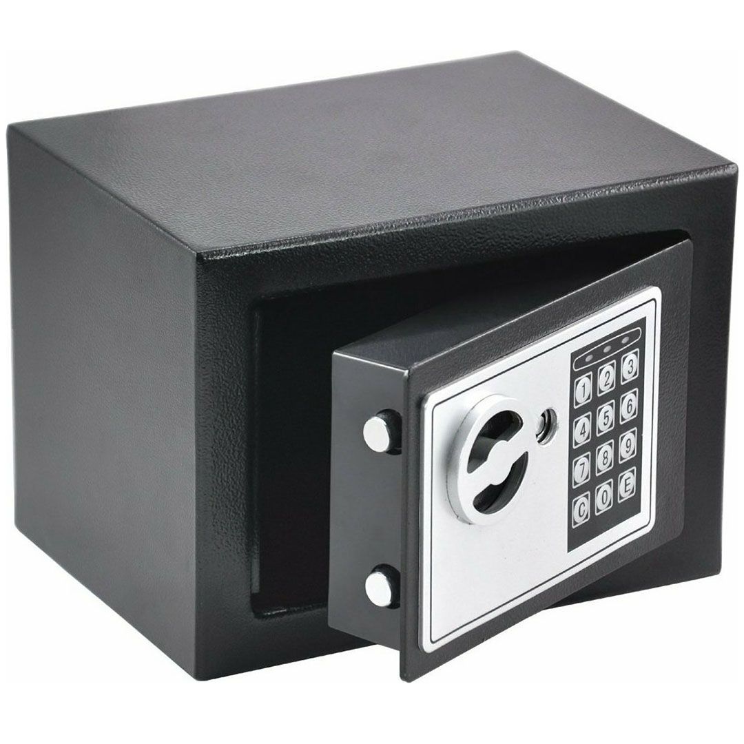 Χρηματοκιβώτιο με ψηφιακό κλείδωμα και κλειδί διαστάσεων Μ23xΠ17xΥ17cm DOEM27