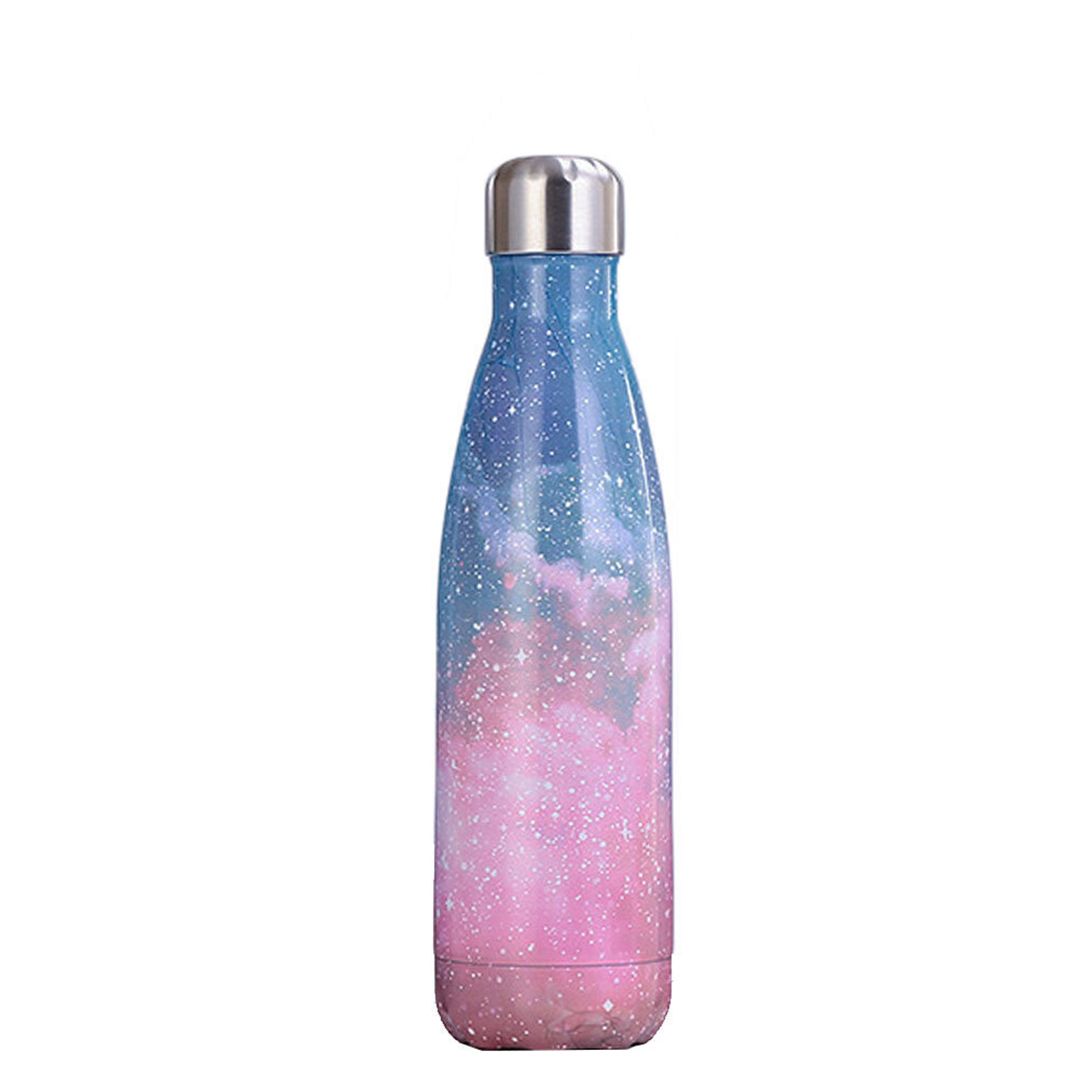 Μπουκάλι Θερμός 500ml για κρύα και ζεστά ροφήματα JB-XK γαλάζιο-ροζ