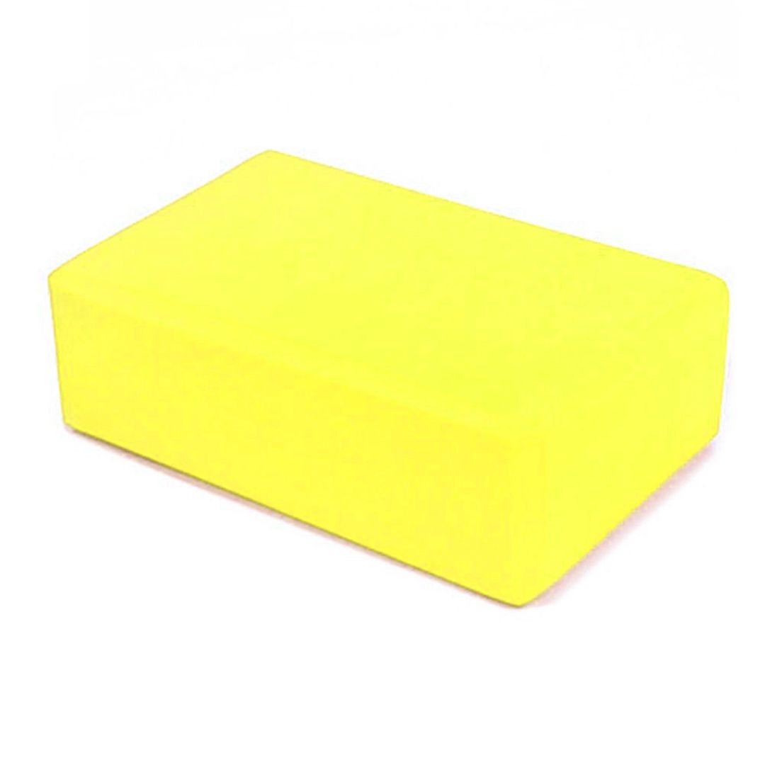 Τούβλο για Yoga 23x16x7cm κίτρινο