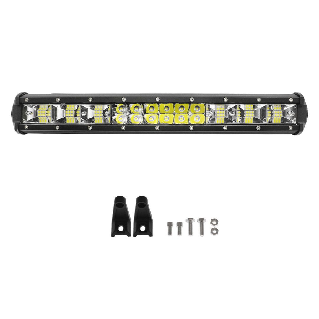 LED Αδιάβροχη Μπάρα Αλουμινίου 12V-24V 37cm 144W 48 SMD IP68 11520LM 6000K OYQP-0014
