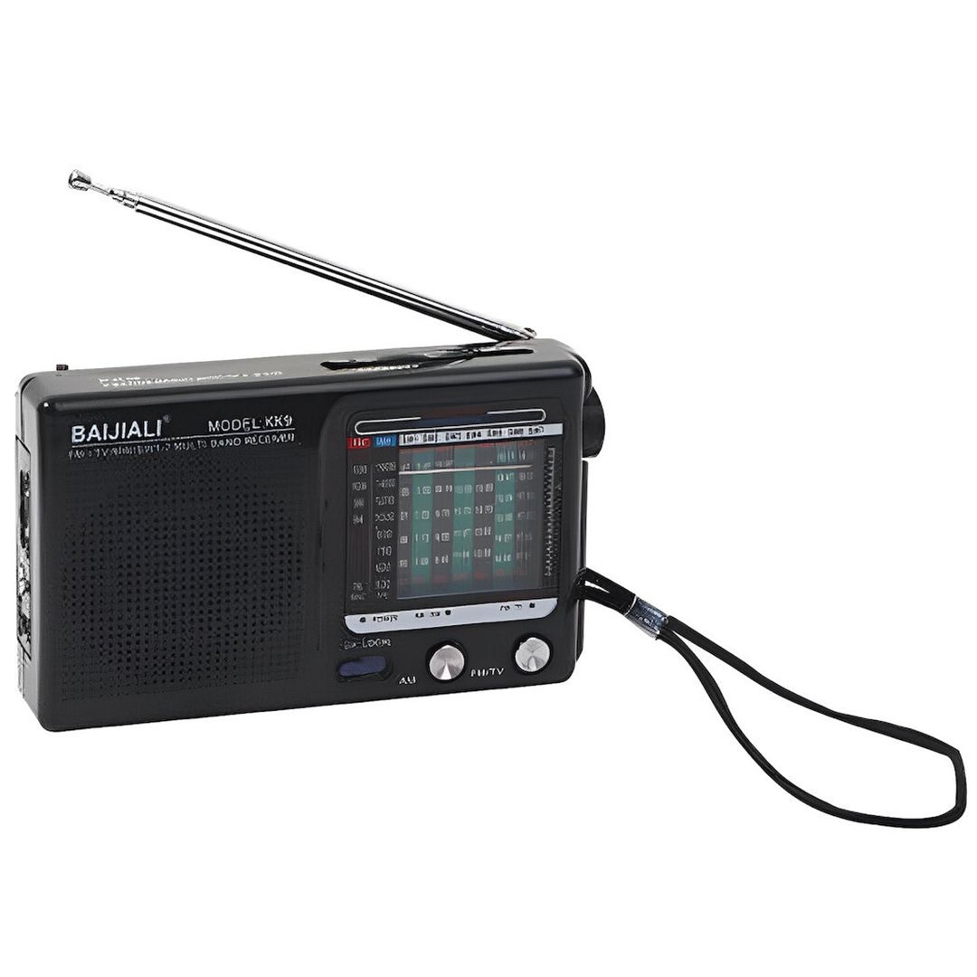 KK9 Φορητό Ραδιόφωνο Μπαταρίας με USB Μαύρο