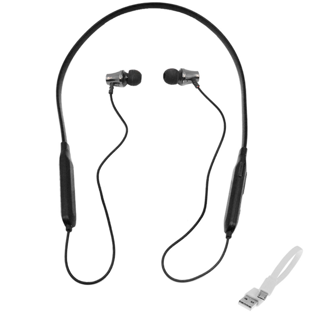Treqa BT-28 In-ear Bluetooth Handsfree Ακουστικά με Αντοχή στον Ιδρώτα Μαύρα