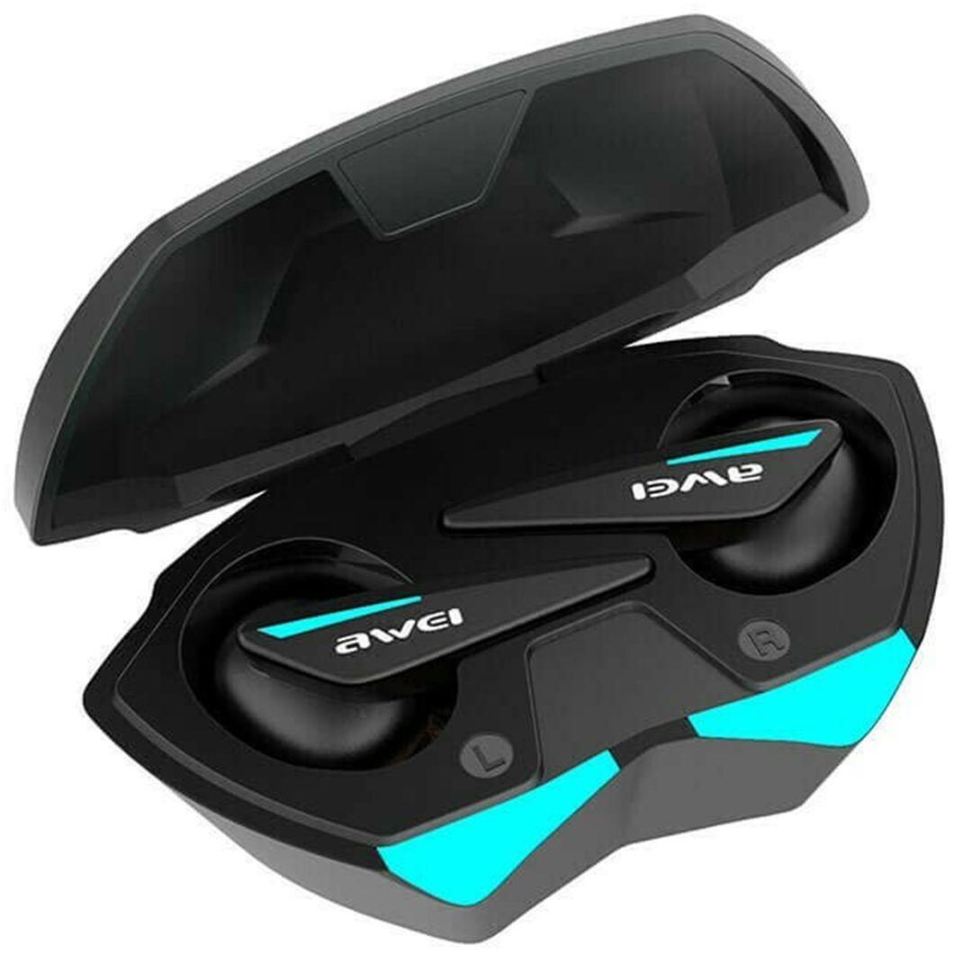 Awei T23 TWS In-ear Bluetooth Handsfree Ακουστικά με Αντοχή στον Ιδρώτα και Θήκη Φόρτισης Μαύρα