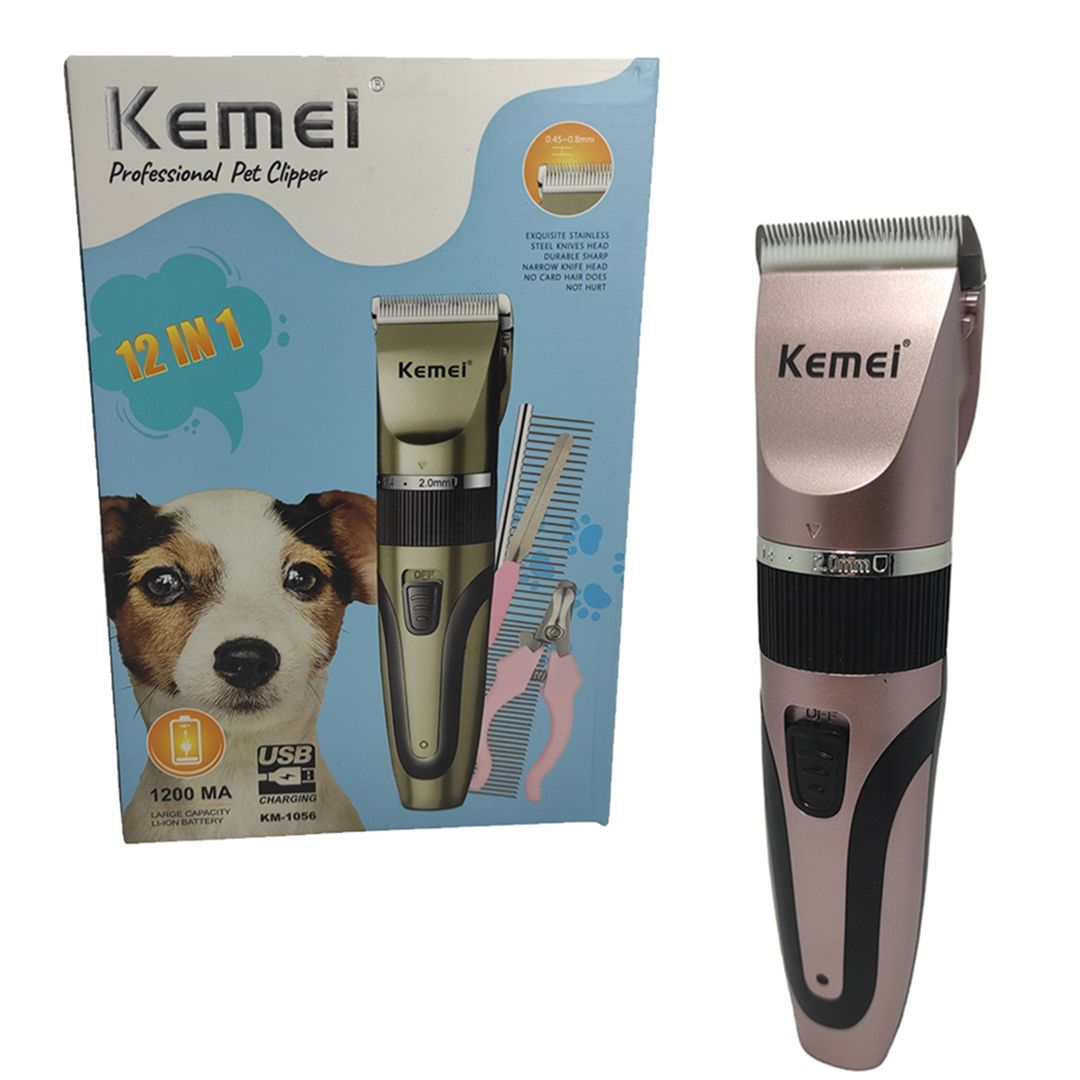 Kemei Κουρευτική Μηχανή Σκύλων Επαναφορτιζόμενη KM-1056
