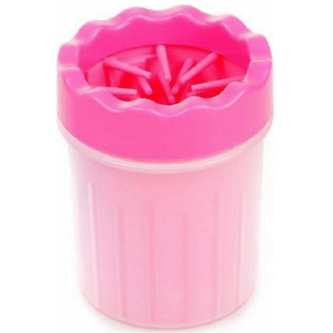 Κύπελλο καθαρισμού ποδιών για κατοικίδια ζώα, pet animal wash foot cup σε ροζ χρώμα