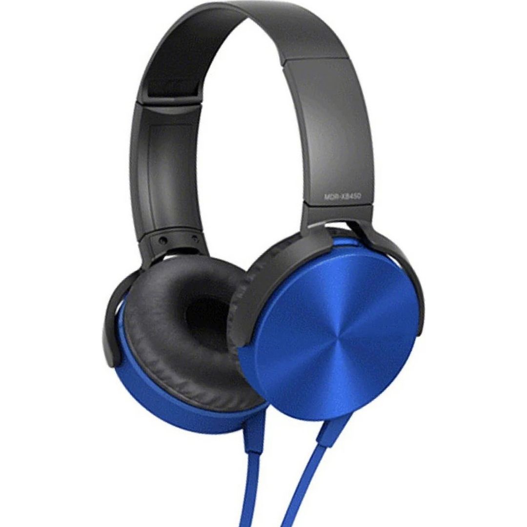 On Ear Extra Bass Ενσύρματα On Ear Ακουστικά Μπλε