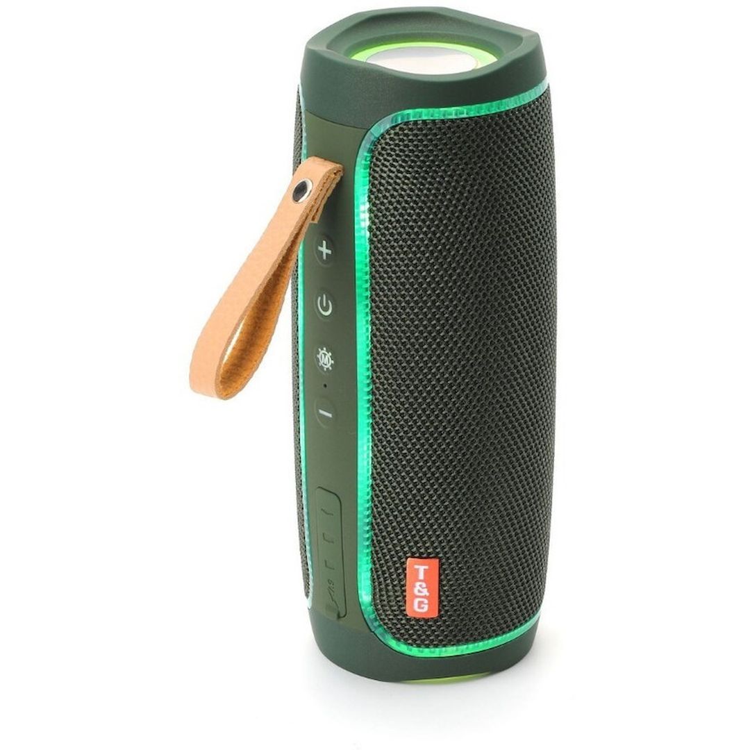 T&G TG287 Ηχείο Bluetooth 5W με Ραδιόφωνο και Διάρκεια Μπαταρίας έως 4 ώρες Σκούρο Πράσινο