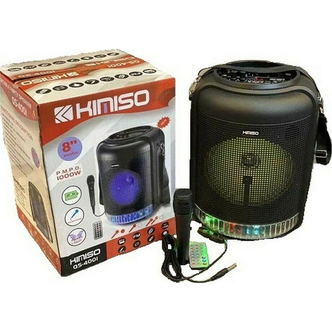 Σύστημα Karaoke με Ενσύρματo Μικρόφωνo Kimiso QS-4001 σε Μαύρο Χρώμα