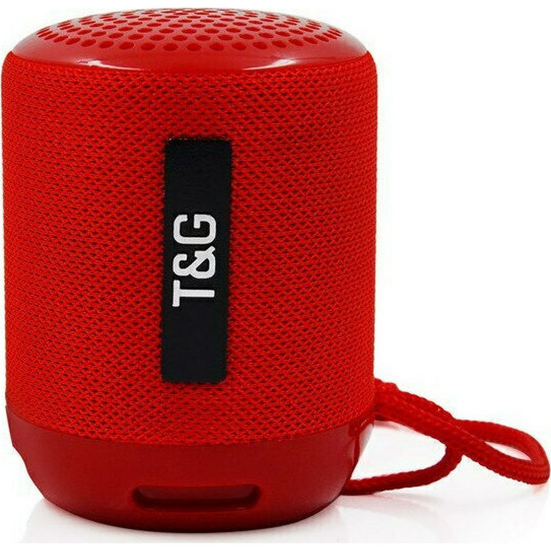 T&G TG-129 Ηχείο Bluetooth 5W με Ραδιόφωνο και Διάρκεια Μπαταρίας έως 3 ώρες Κόκκινο
