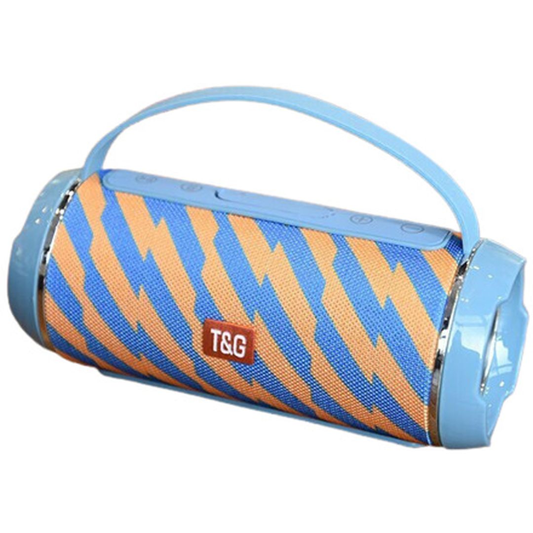 T&G TG-116C Ηχείο Bluetooth 5W με Ραδιόφωνο και Διάρκεια Μπαταρίας έως 3 ώρες Blue/Orange