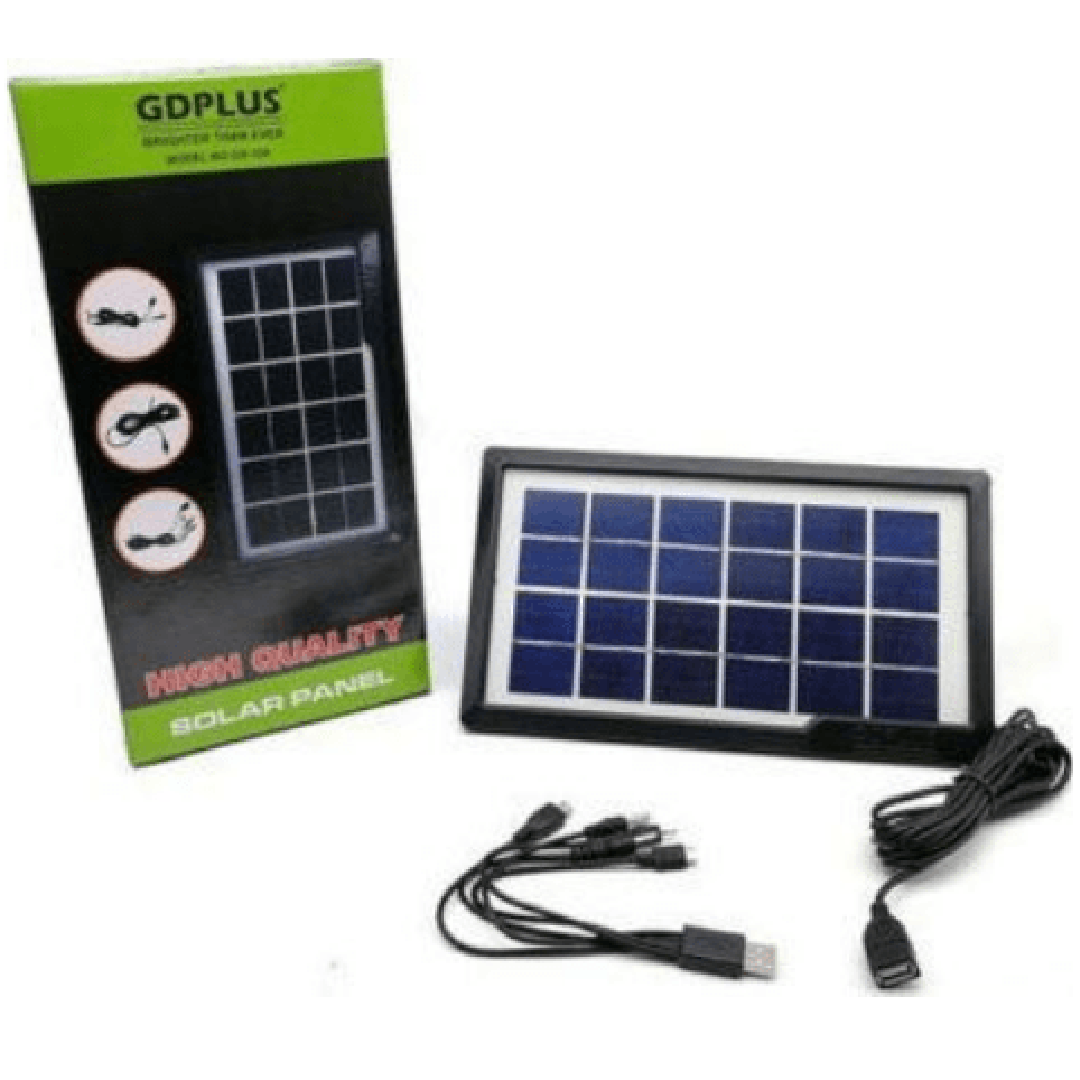 Ηλιακό πάνελ - φορτιστής φορητών συσκευών USB 3W GDPLUS GD-10X