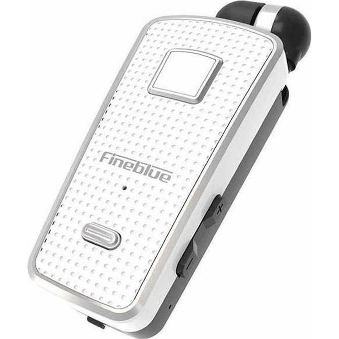 Fineblue F970 Pro In-ear Bluetooth Handsfree Ακουστικό Πέτου Λευκό