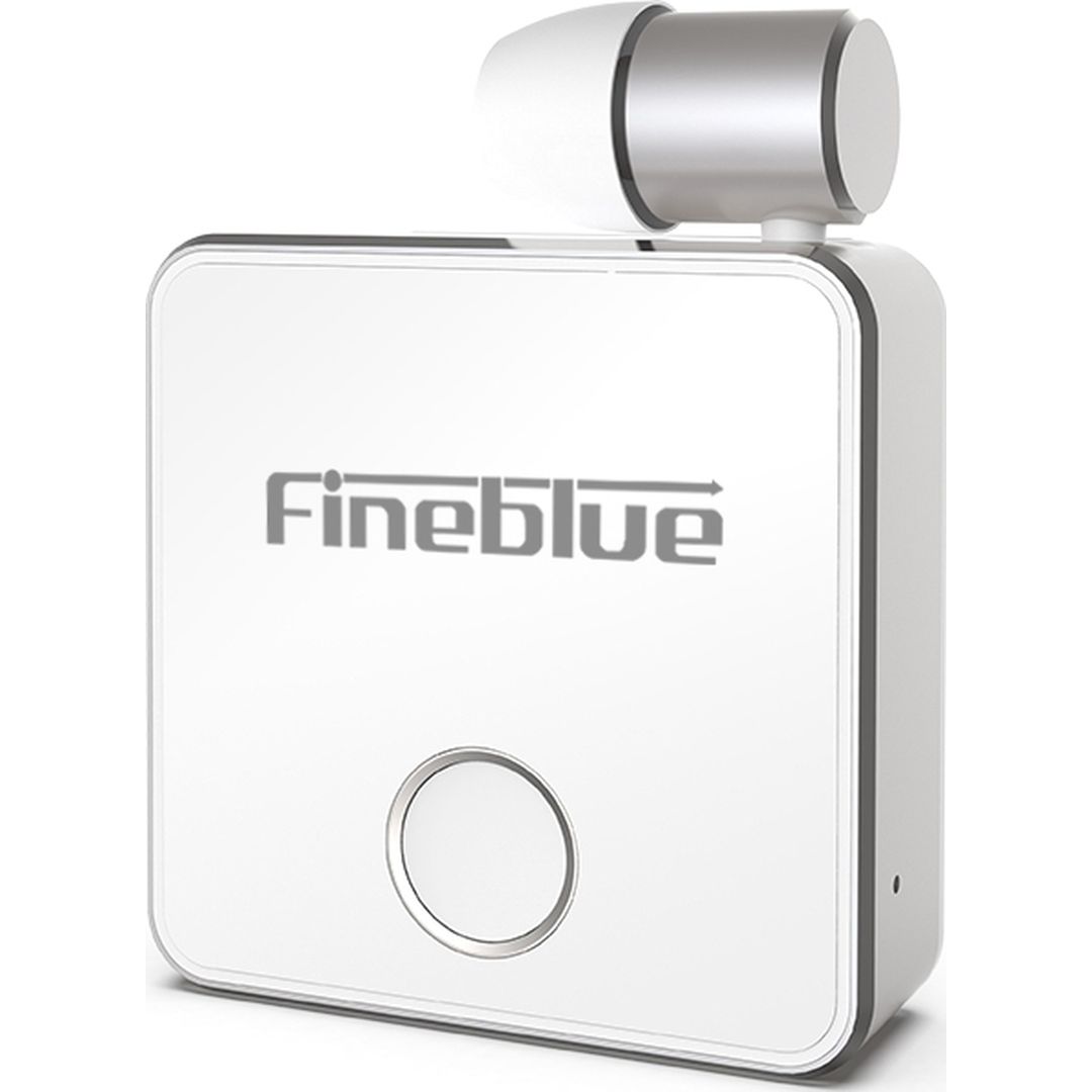 Fineblue F1 In-ear Bluetooth Handsfree Ακουστικό Πέτου Λευκό
