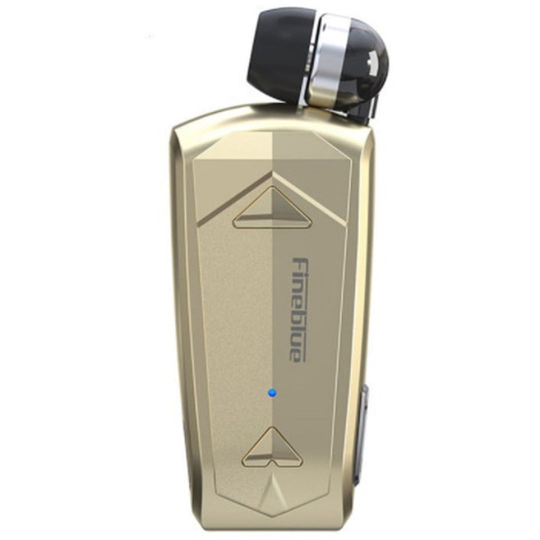 Fineblue F520 In-ear Bluetooth Handsfree Ακουστικό Πέτου Χρυσό