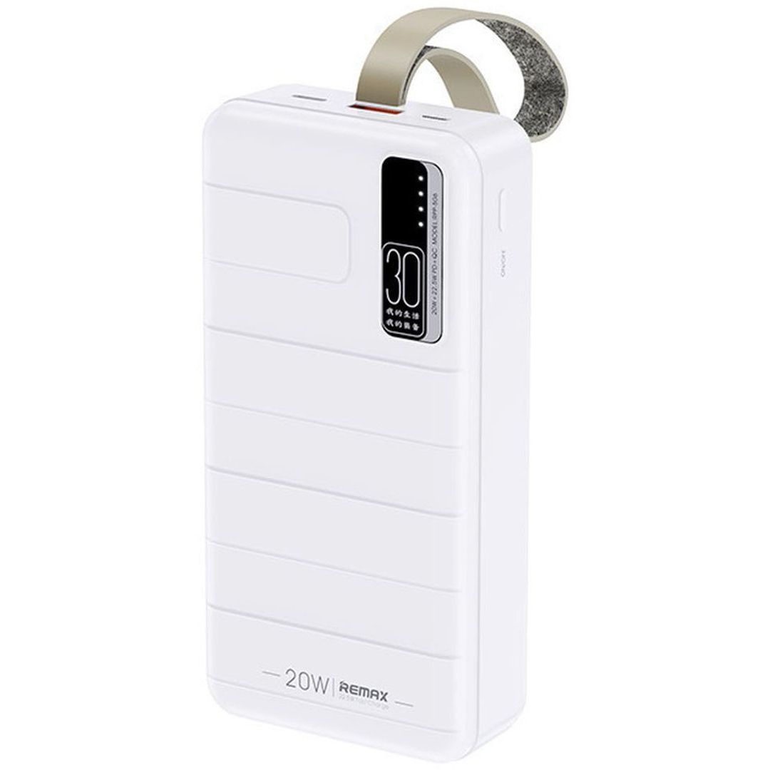 Remax RPP-506 Power Bank 30000mAh 22.5W με 2 Θύρες USB-C Λευκό