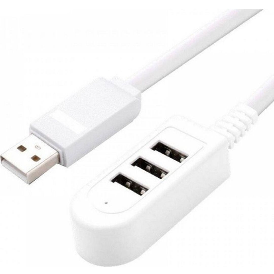 Andowl Q-T87 USB 2.0 Hub 3 Θυρών με σύνδεση USB-A Λευκό (AN-Q-T87)