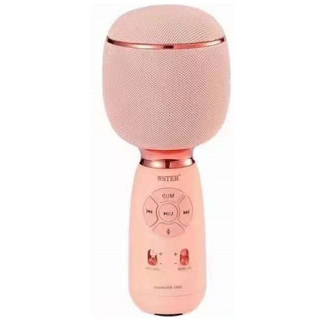 Ασύρματο Μικρόφωνο Karaoke WS-1885 σε Ροζ Χρώμα