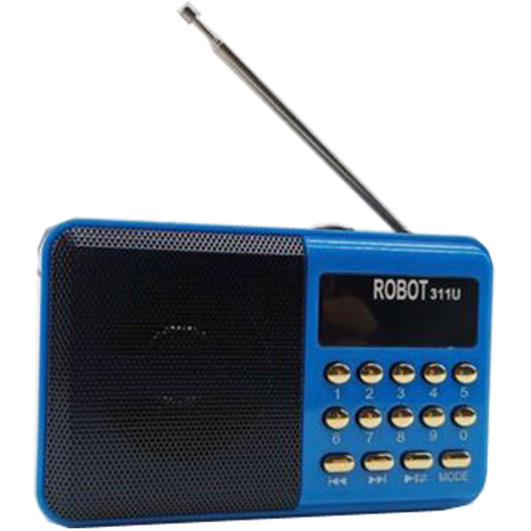 RBT-311U Φορητό Ραδιόφωνο Επαναφορτιζόμενο με USB Μπλε
