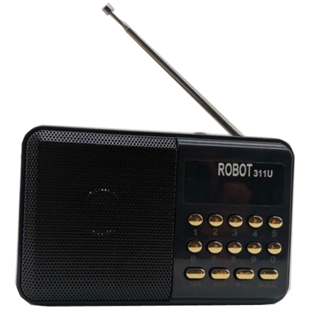 RBT-311U Φορητό Ραδιόφωνο Επαναφορτιζόμενο με USB Μαύρο