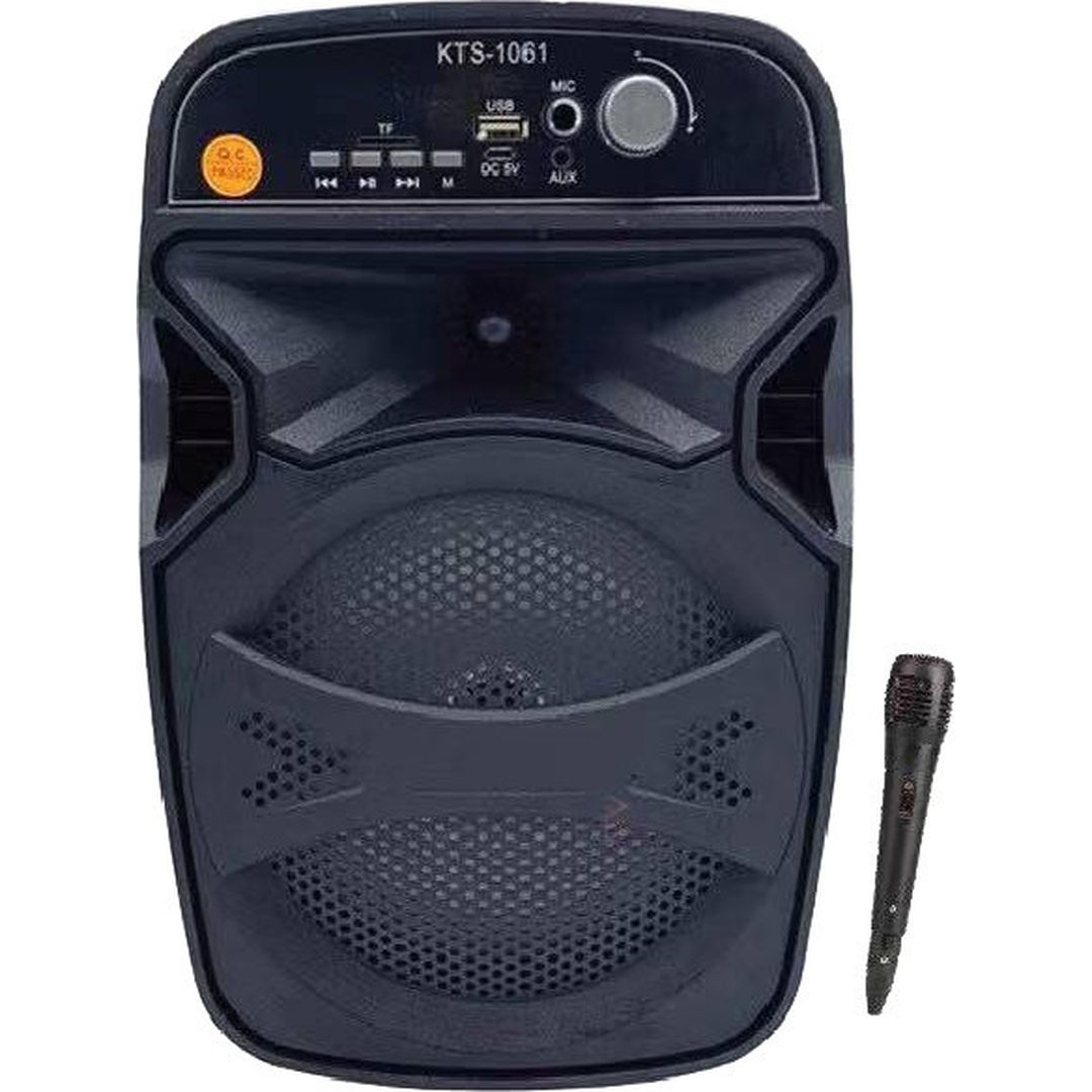 Σύστημα Karaoke με Ενσύρματo Μικρόφωνo KTS-1061 σε Μαύρο Χρώμα