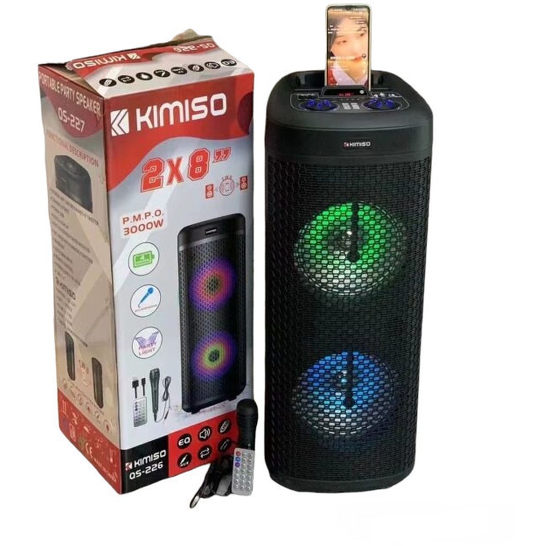 Ηχείο με λειτουργία Karaoke Kimiso QS-226 σε Μαύρο Χρώμα