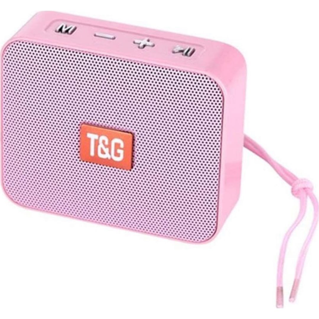 T&G TG-166 Ηχείο Bluetooth 5W με Διάρκεια Μπαταρίας έως 2 ώρες Ροζ