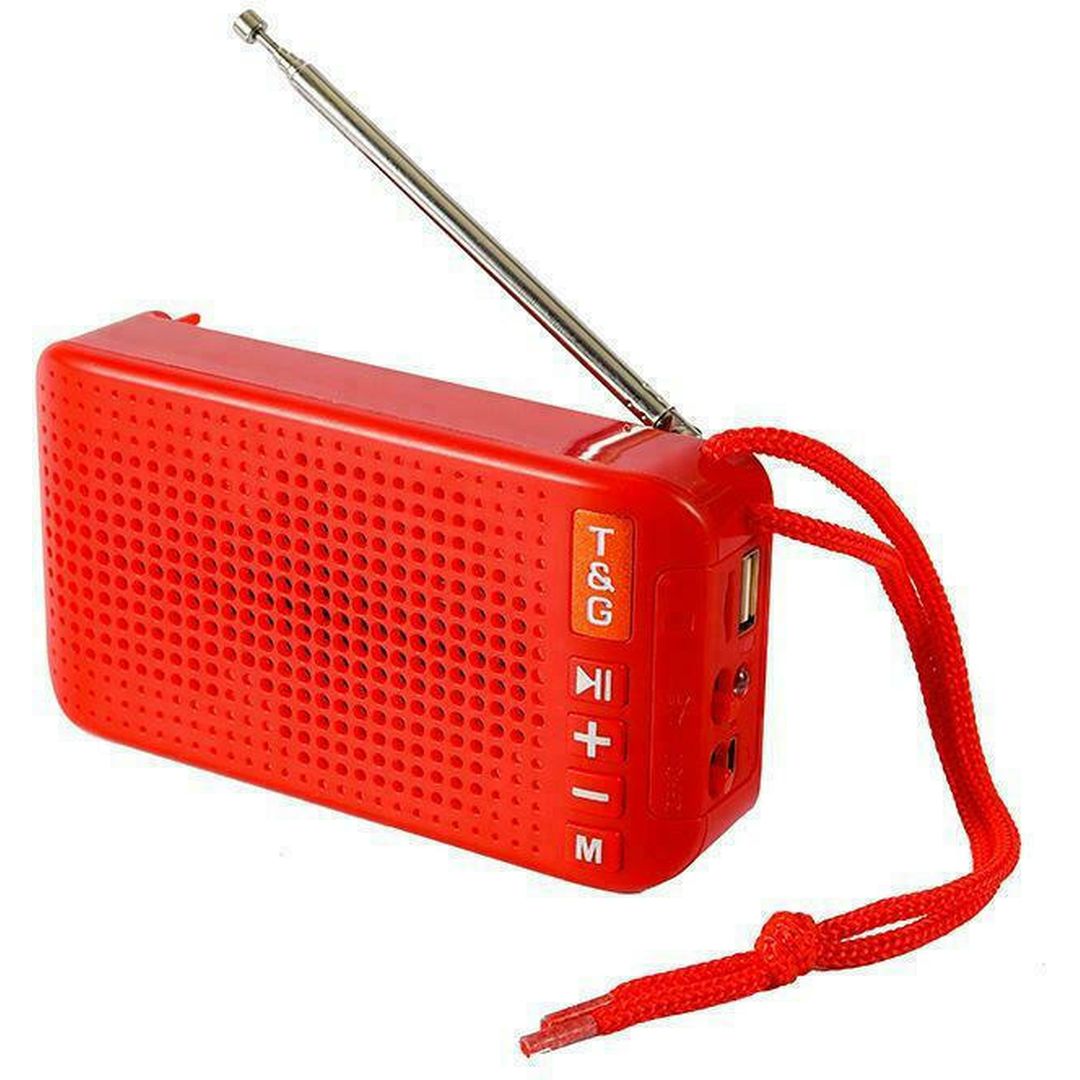TG-184 Ηχείο Bluetooth 5W με Ραδιόφωνο Κόκκινο