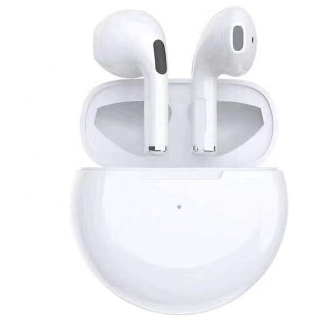 Air 12 Earbud Bluetooth Handsfree Ακουστικά με Θήκη Φόρτισης Λευκά