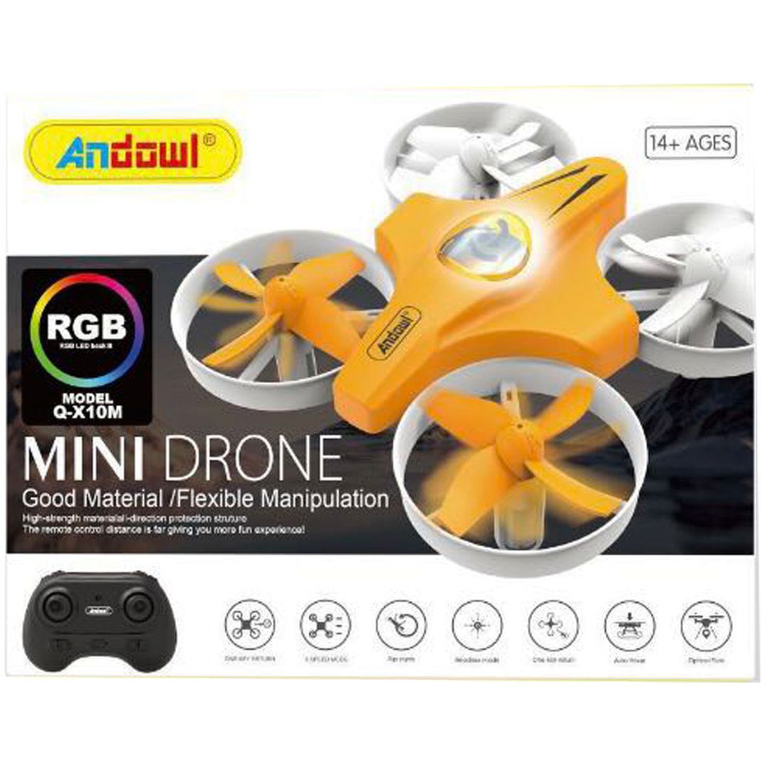 Andowl Q-X10M Drone Παιδικό χωρίς Κάμερα σε Πορτοκαλί Χρώμα FDQX10MO