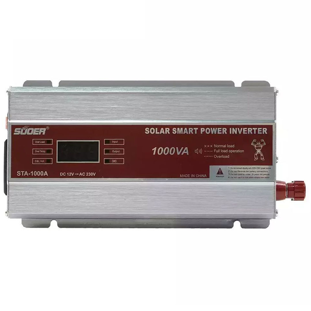 SUOER STA-1000A Inverter Τροποποιημένου Ημιτόνου 1000W 12V