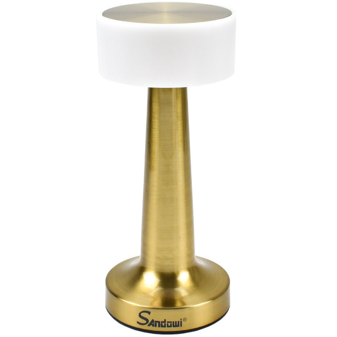 Andowl Επιτραπέζιο Διακοσμητικό Φωτιστικό LED Μπαταρίας σε Χρυσό Χρώμα Q-TL143