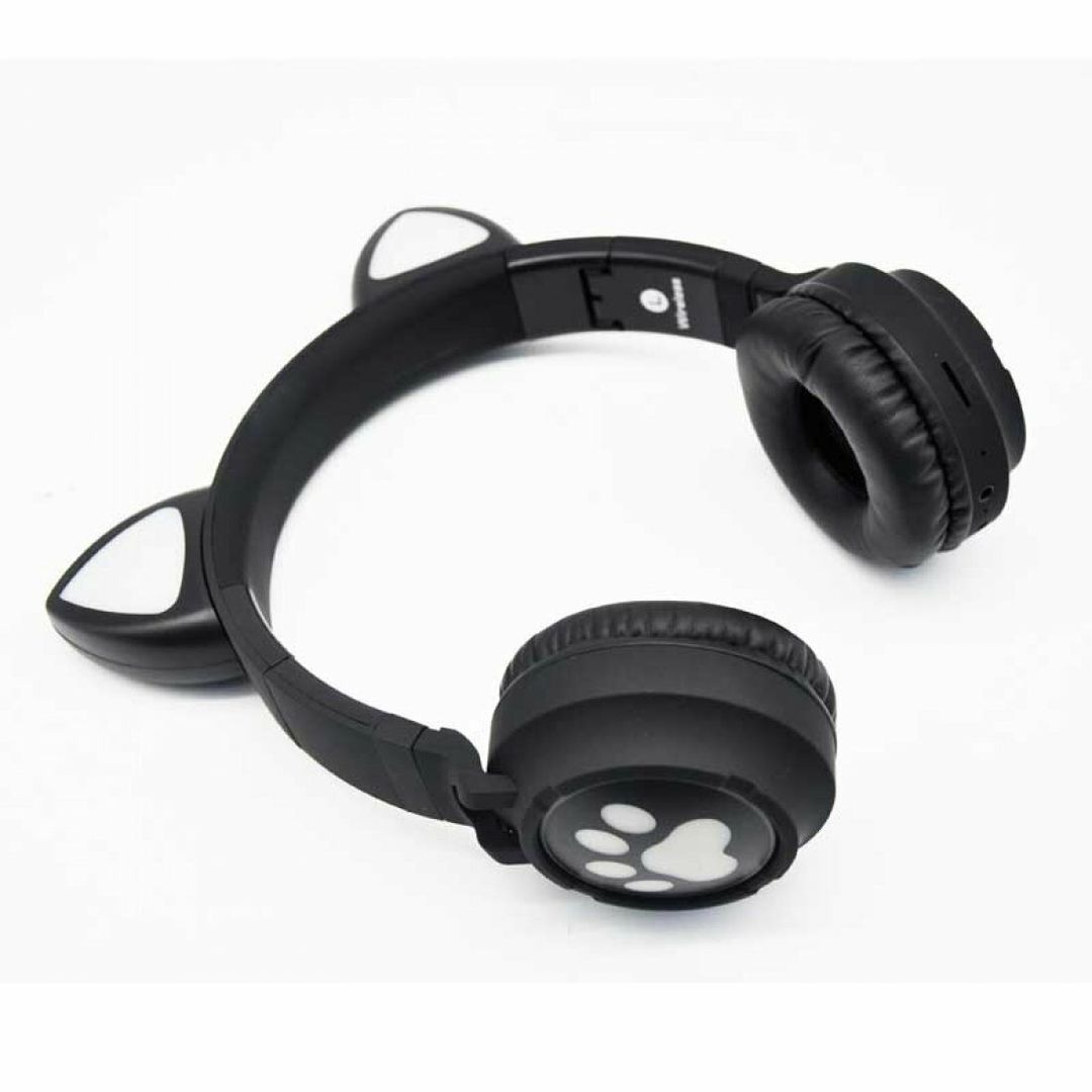 Andowl Cat Ear Q-EM3 Ασύρματα/Ενσύρματα On Ear Ακουστικά με 6 ώρες Λειτουργίας Μαύρα
