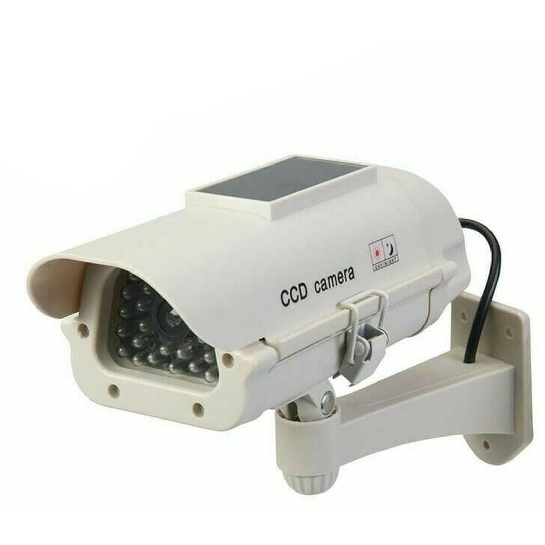 Ψεύτικη Κάμερα Παρακολούθησης Τύπου Bullet Ηλιακή Λευκή TS03179