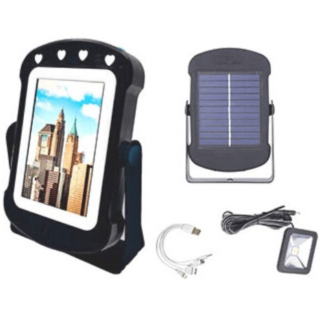 Μίνι ηλιακό φωτιστικό, Φορτιστής powerbank, LED καθρέφτης CL-506 Μαύρο