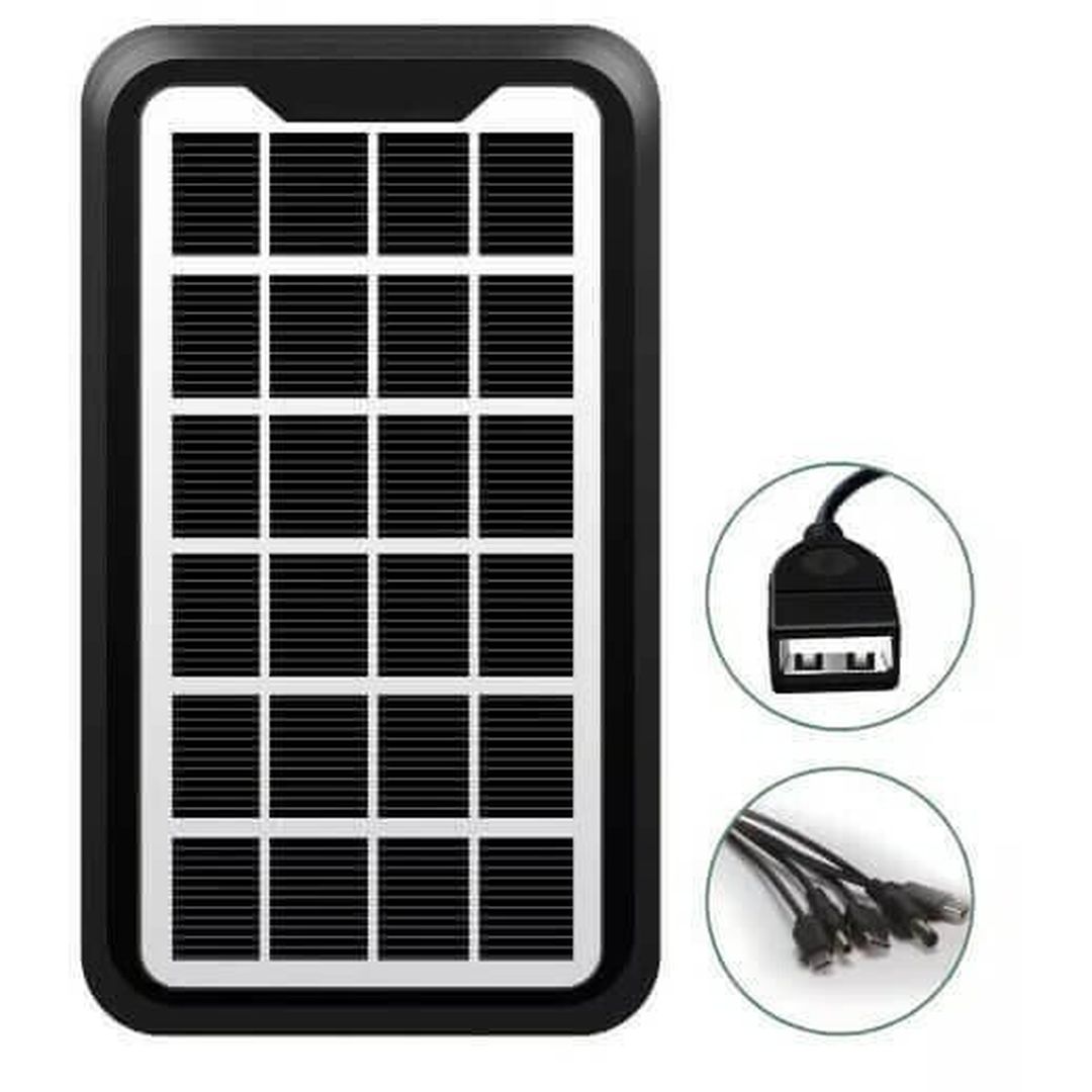 GD-10Xx Ηλιακός Φορτιστής Φορητών Συσκευών 3W 6V με σύνδεση USB