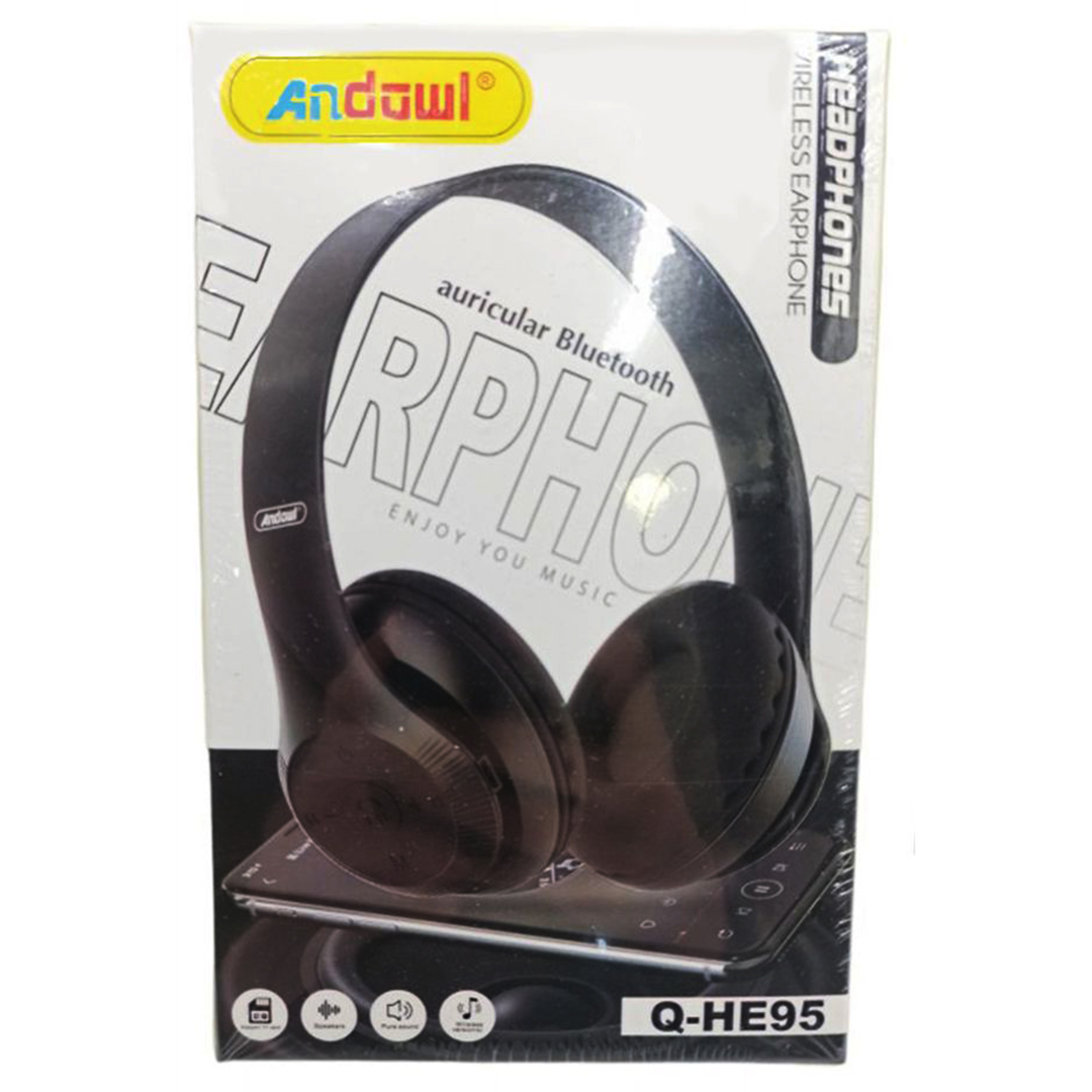 Andowl Q-HE95 Ασύρματα Bluetooth On Ear Ακουστικά Μαύρα